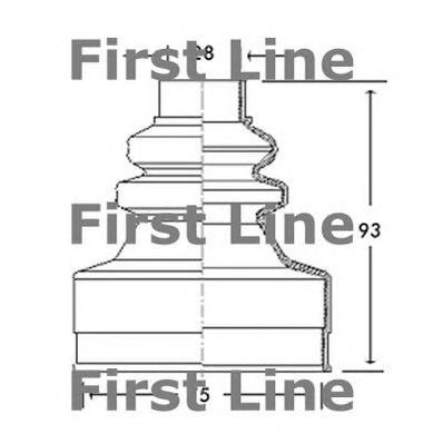 FIRST LINE fcb2738 -  Пыльник, приводной вал